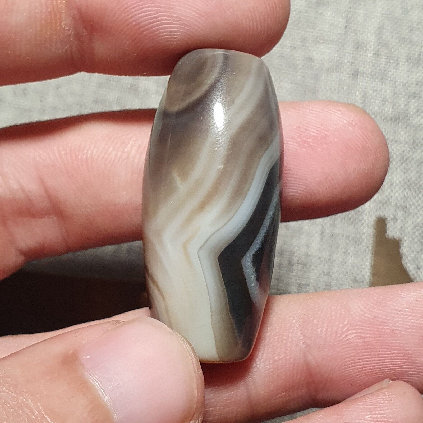 B85 Powerful Middle Eastern spiritualist Agate Bead Natural Eye Yemeni Bead