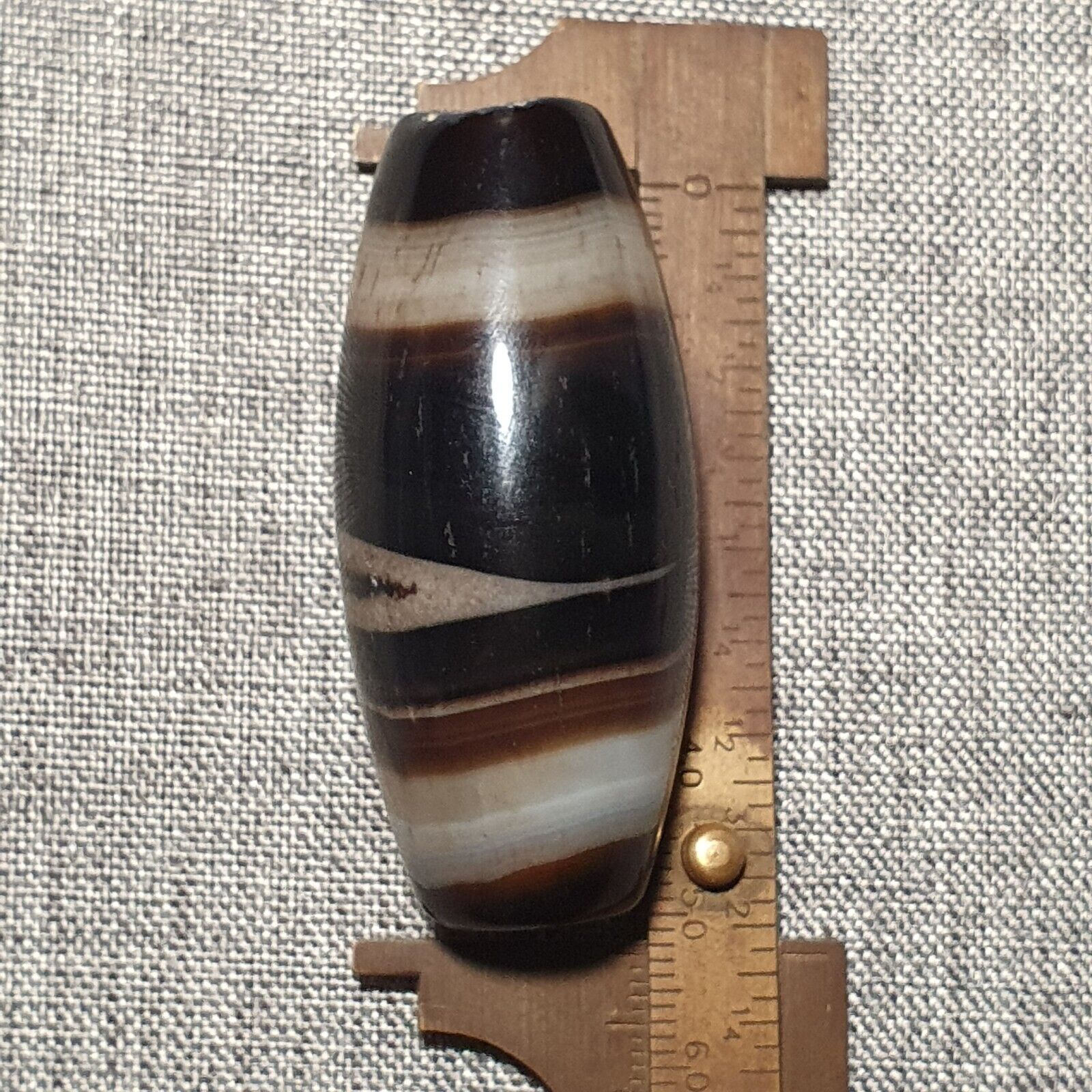 YM 109 Powerful Middle Eastern spiritualist Agate Bead Natural Eyes Yemeni Bead
