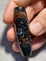 Midle eastern Agate old Antique Yemeni Agate Soleimani Bead SL0214