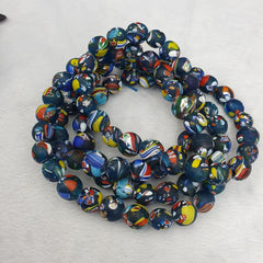 Beautiful Vintage Glass beads trade Beads Beaded Necklace 14mm