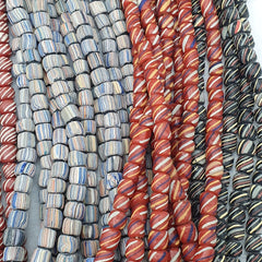 Lot 20 Strands BEAUTIFUL OLD AFRICAN Blue GLASS BEADS Vintage Strands necklaces