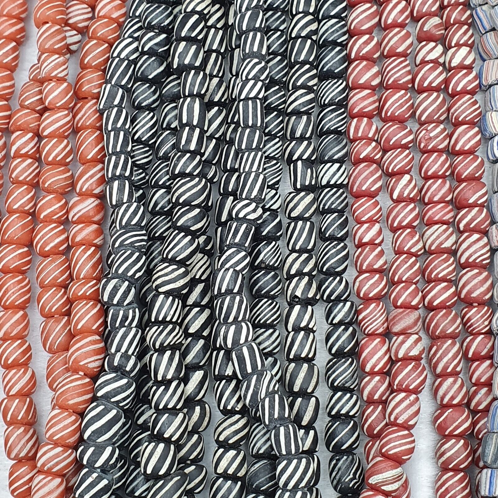 Lot 20 Strands BEAUTIFUL OLD AFRICAN Blue GLASS BEADS Vintage Strands necklaces