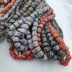 Lot 20 Strands BEAUTIFUL OLD AFRICAN Blue GLASS BEADS Vintage Strands necklaces