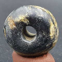 Antique Himalayan Jasper Donut Stone bead 17.2mm