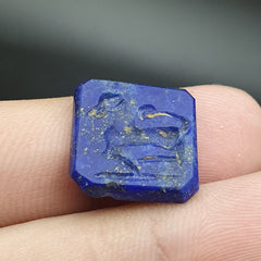 Antique Pakistan Indus Valley antique lapis lazuli stone stamp seal