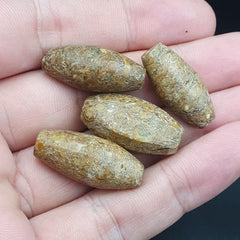 Antique Indo Himalayan Jasper Stone Beads 4 pieces lot