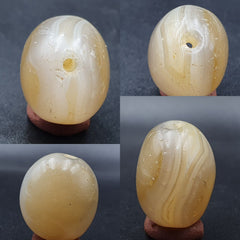 Antique Indo Himalayan Agate Stone Bead 26mm