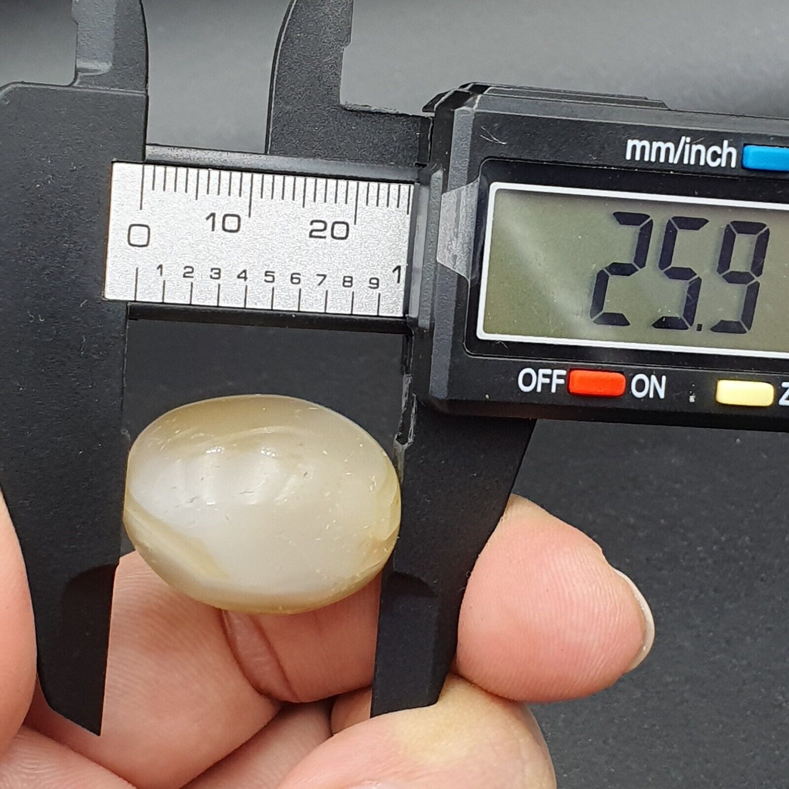 Antique Indo Himalayan Agate Stone Bead 26mm