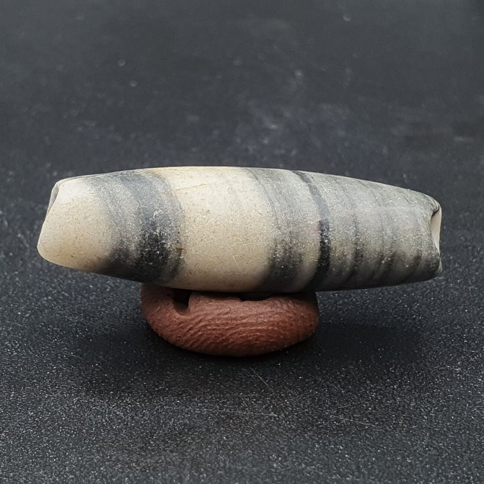 Ancient Antique Himalayan Jasper Marble Stone Bead 32mm