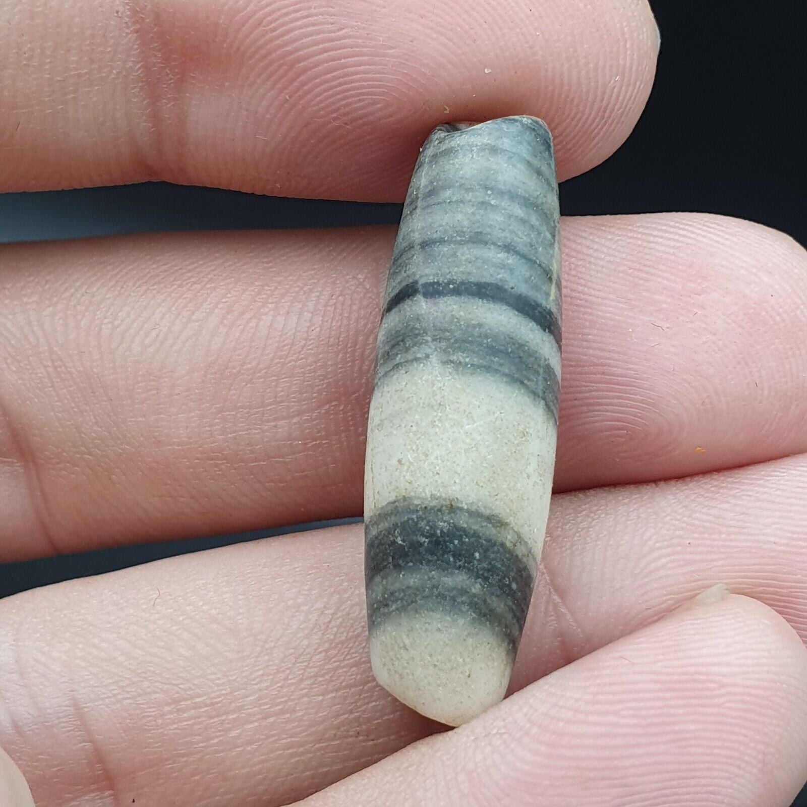 Ancient Antique Himalayan Jasper marble Stone bead 32mm