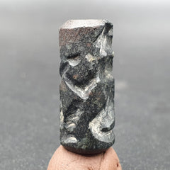 Babylonian Era Rare Ancient Old Mesopotamian Intaglio Cylinder Seal Bead