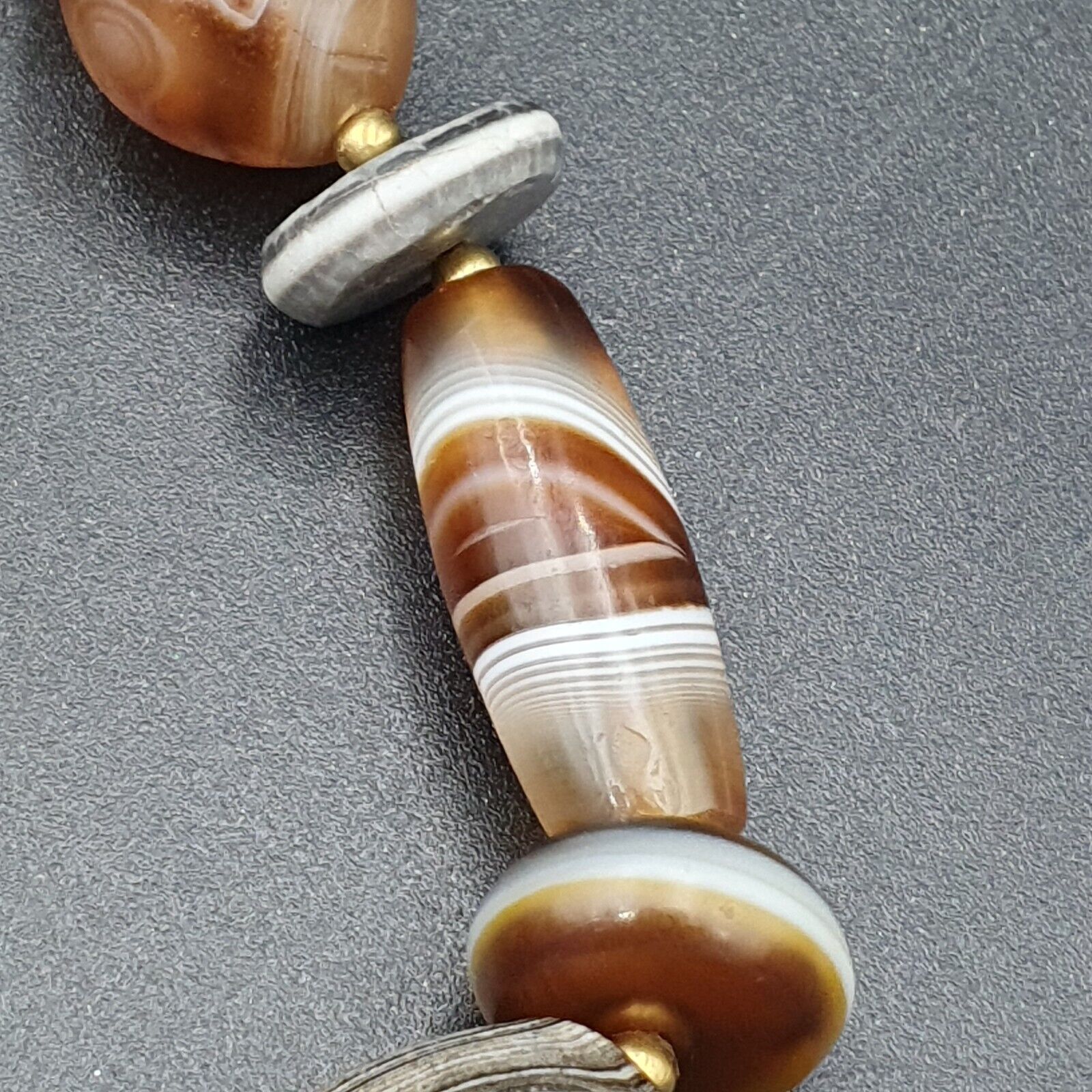 Ancient beads Indo Tibetan Banded Agate Sulamani beads Dzi beads Himalayan mala