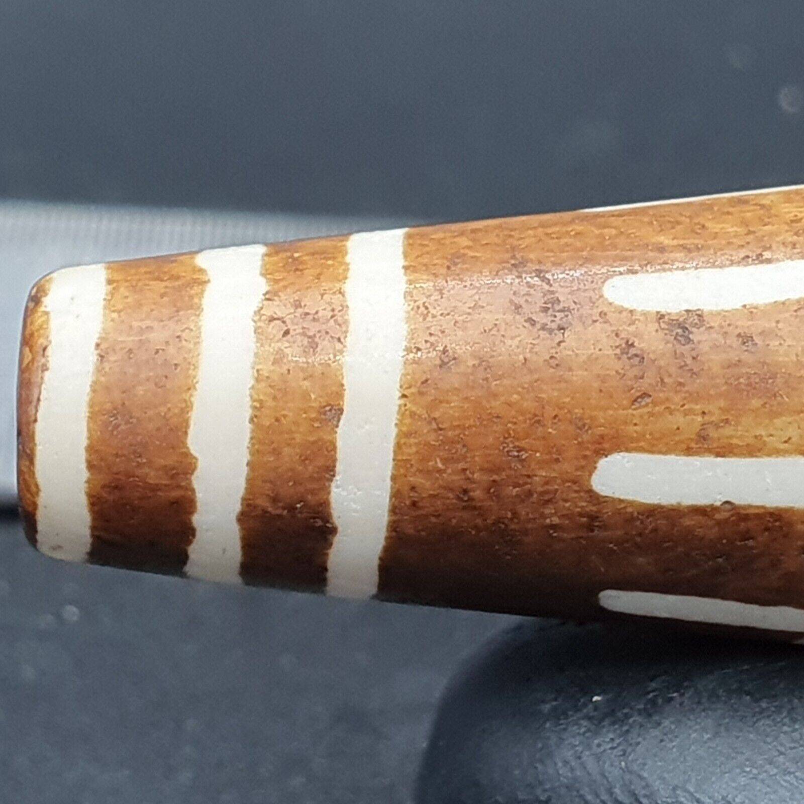 South Asian Burmese 55mm Old Pumtek petrified Wood Bead