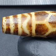 Antike südasiatische burmesische alte Pyu Pumtek versteinerte Holzsteinperle 