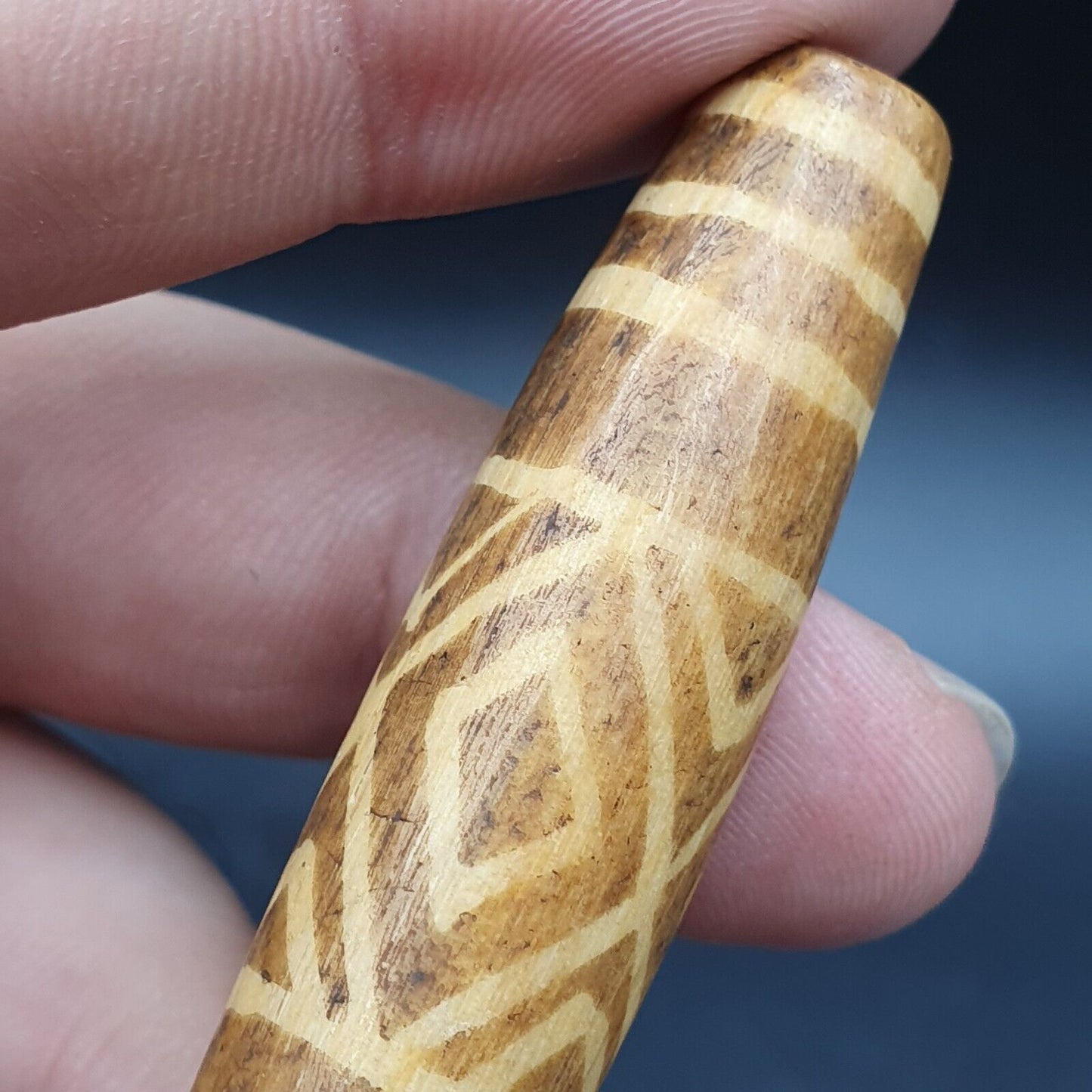 南亞緬甸老 pyu 部落 Pumtek 石化木石珠