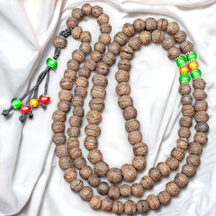 Antique 108 Bodhi Seed Mala Prayer Beads  Tibetan Buddhist Power Beads