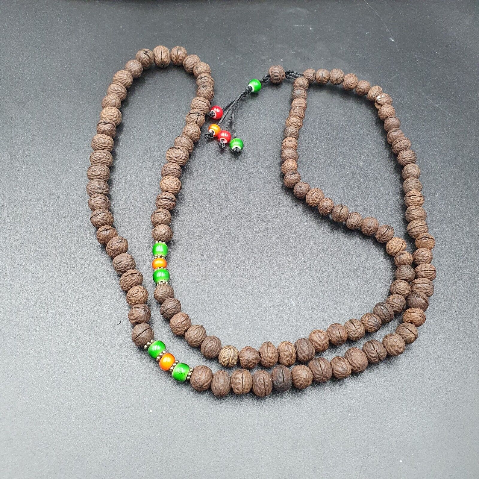 Antique 108 Bodhi Seed Mala Prayer Beads  Tibetan Buddhist Power Beads