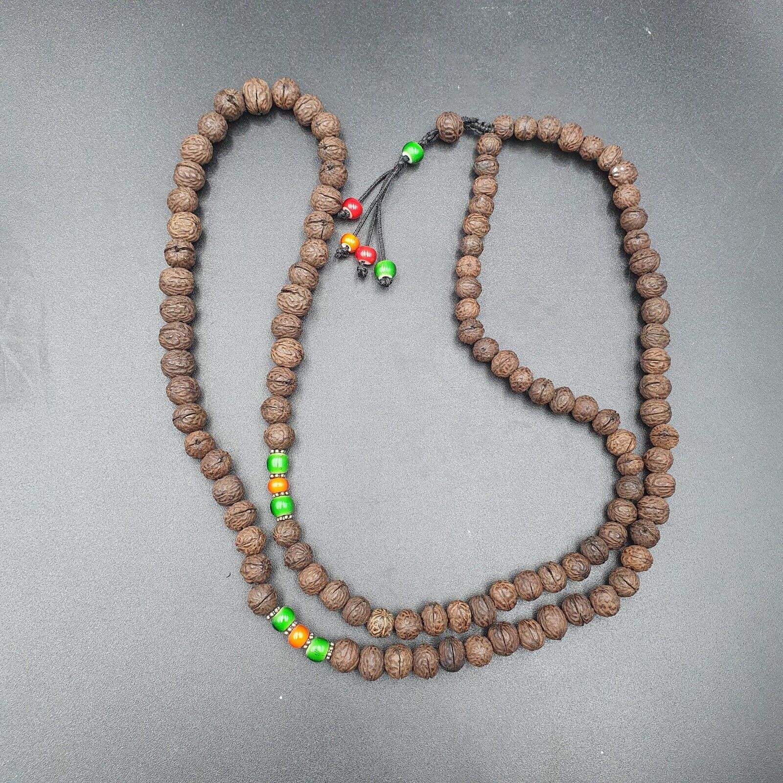 Antique 108 Bodhi Seed Mala Prayer Beads  Tibetan Buddhist Power Beads