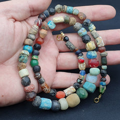 Ancient Roman Venetian Islamic Era Beads Collection Strand Necklace