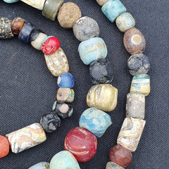 Ancient Roman Venetian Islamic Era Beads Collection Strand Necklace