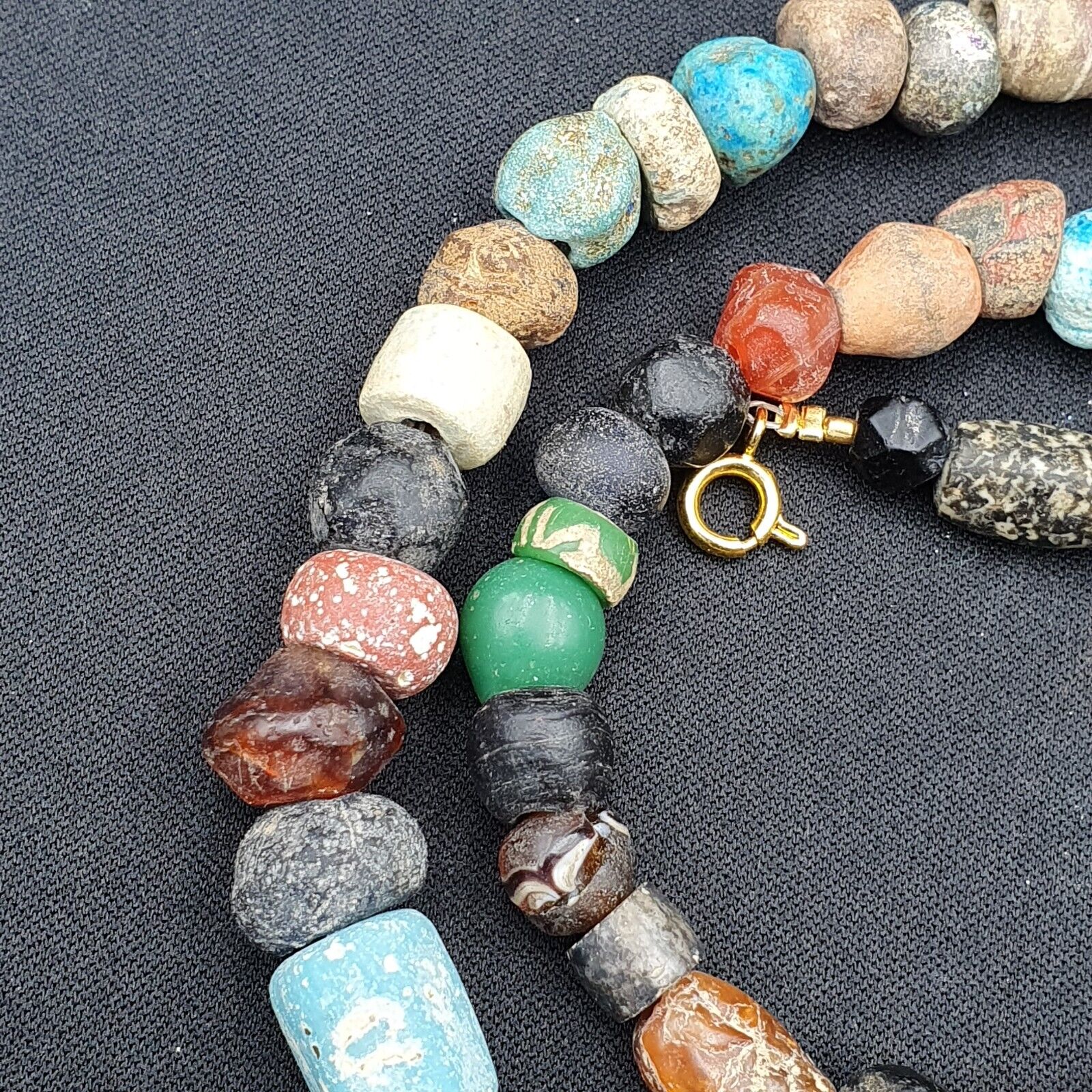 Ancient Roman Venetian Islamic Era Beads Collection Strand Necklace
