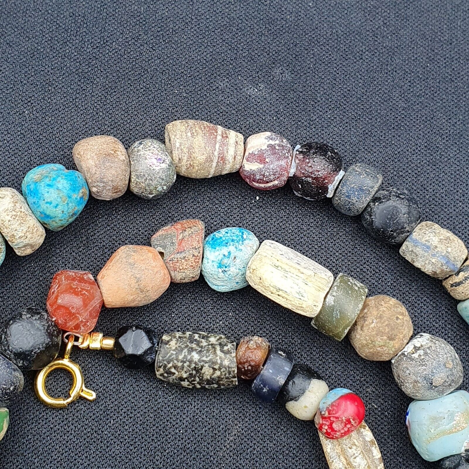 Ancient Roman Venetian Islamic Era Beads Collection Strand Necklace