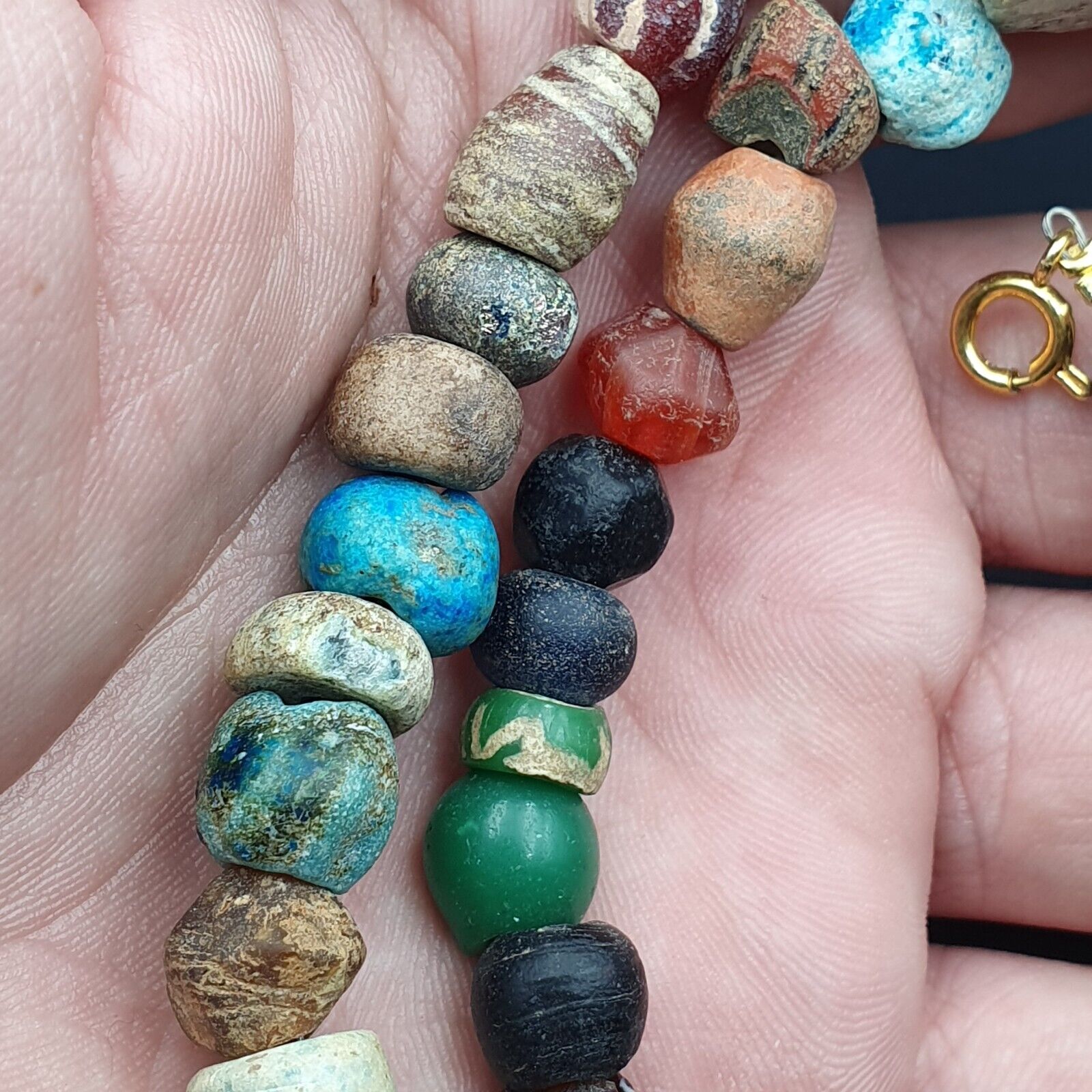Ancient Roman Venetian Islamic Era Beads Collection Strand Necklace