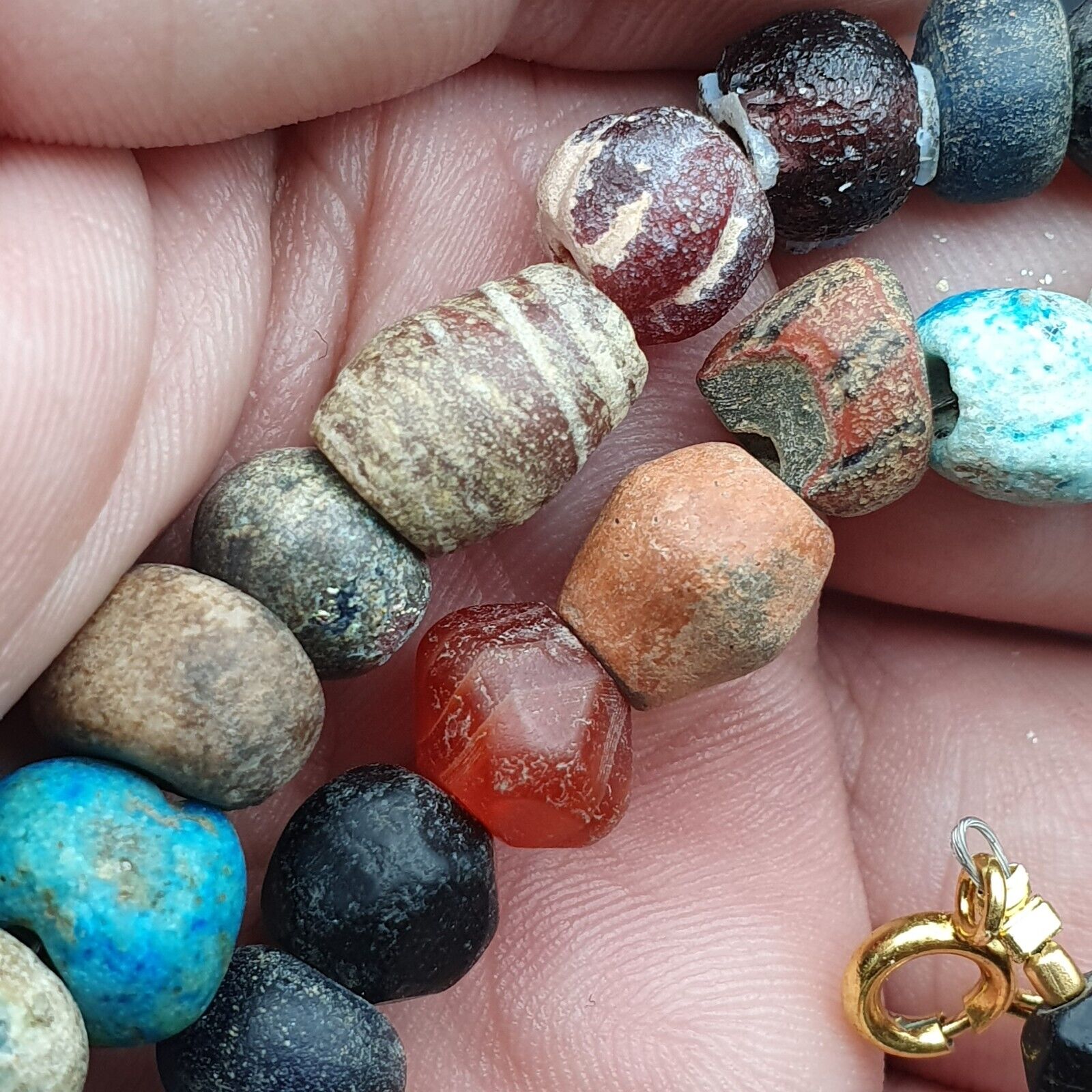 Ancient Roman Venetian Islamic Era Beads Collection Strand Necklace