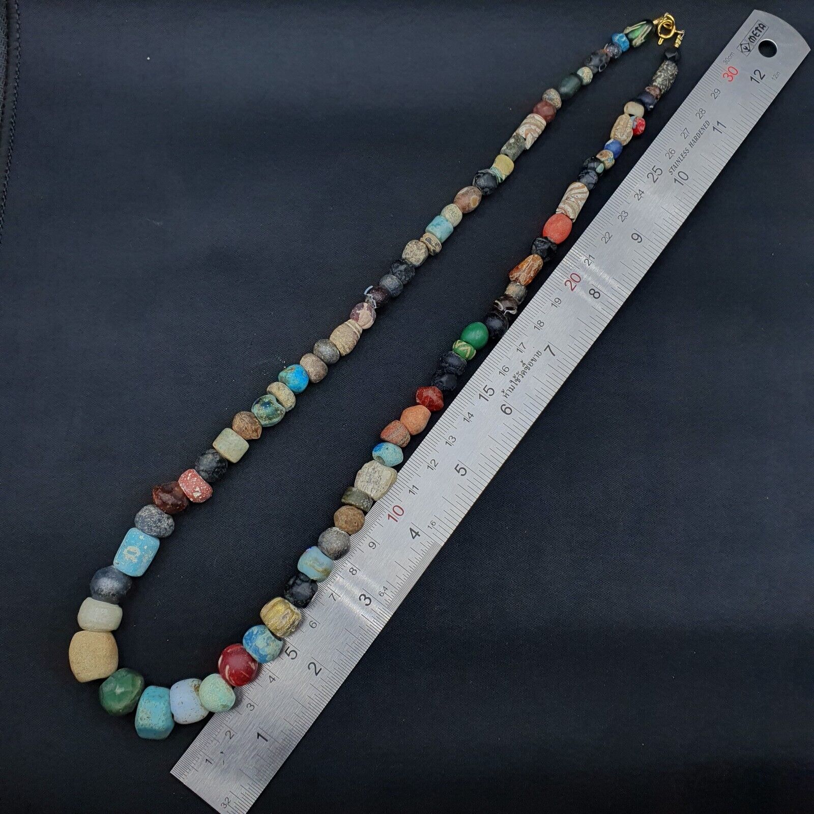 Ancient Roman Venetian Islamic Era Beads Collection Strand Necklace