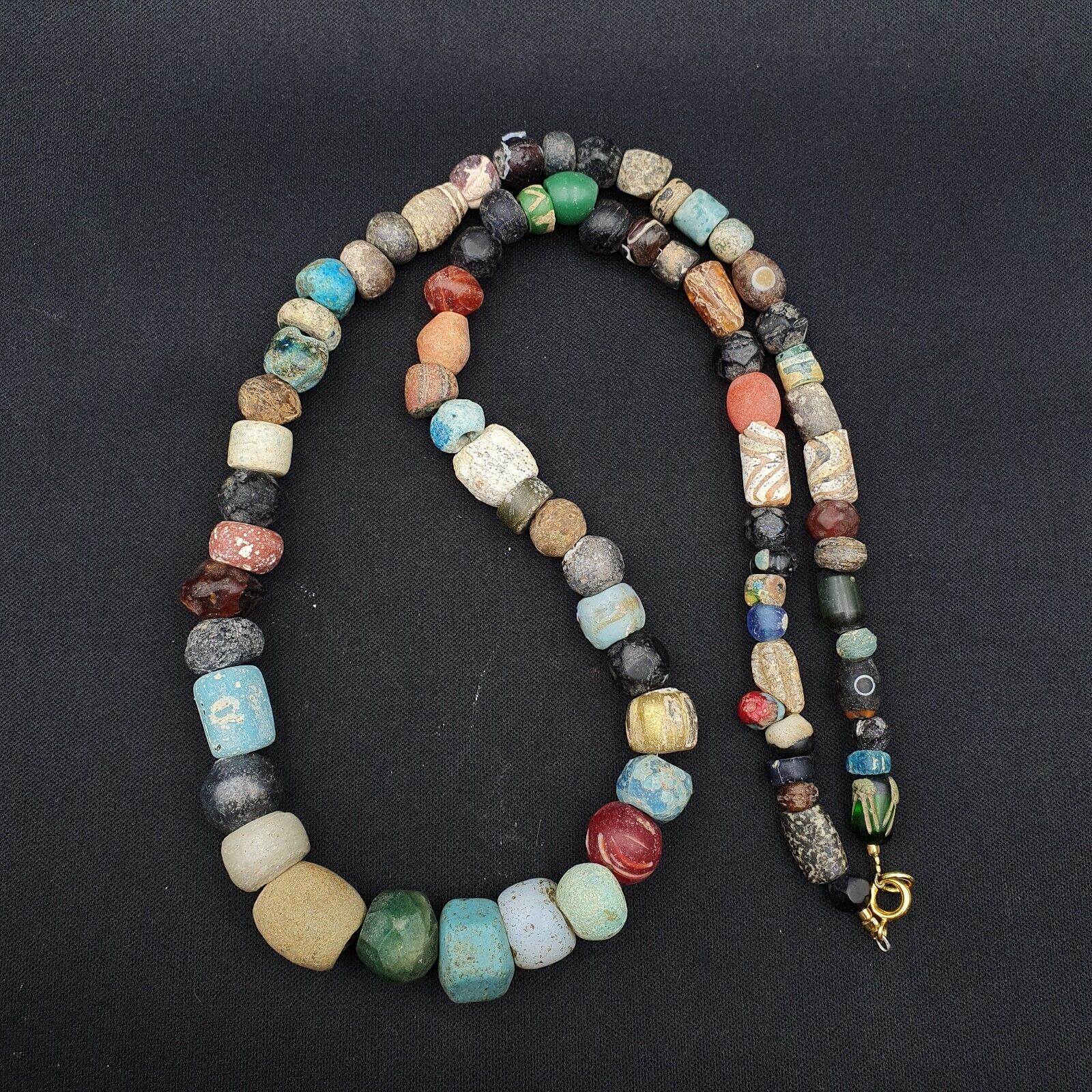 Ancient Roman Venetian Islamic Era Beads Collection Strand Necklace