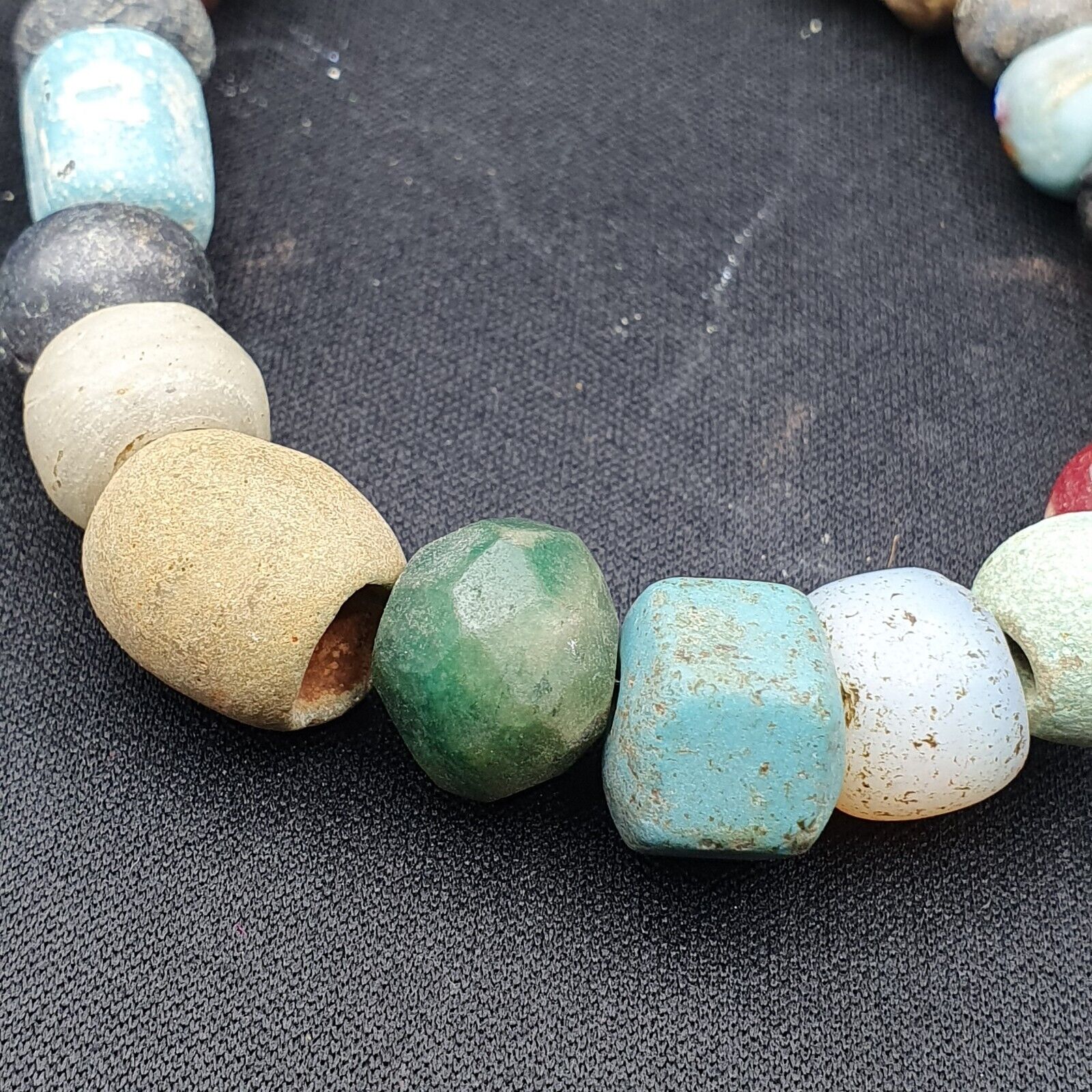 Ancient Roman Venetian Islamic Era Beads Collection Strand Necklace