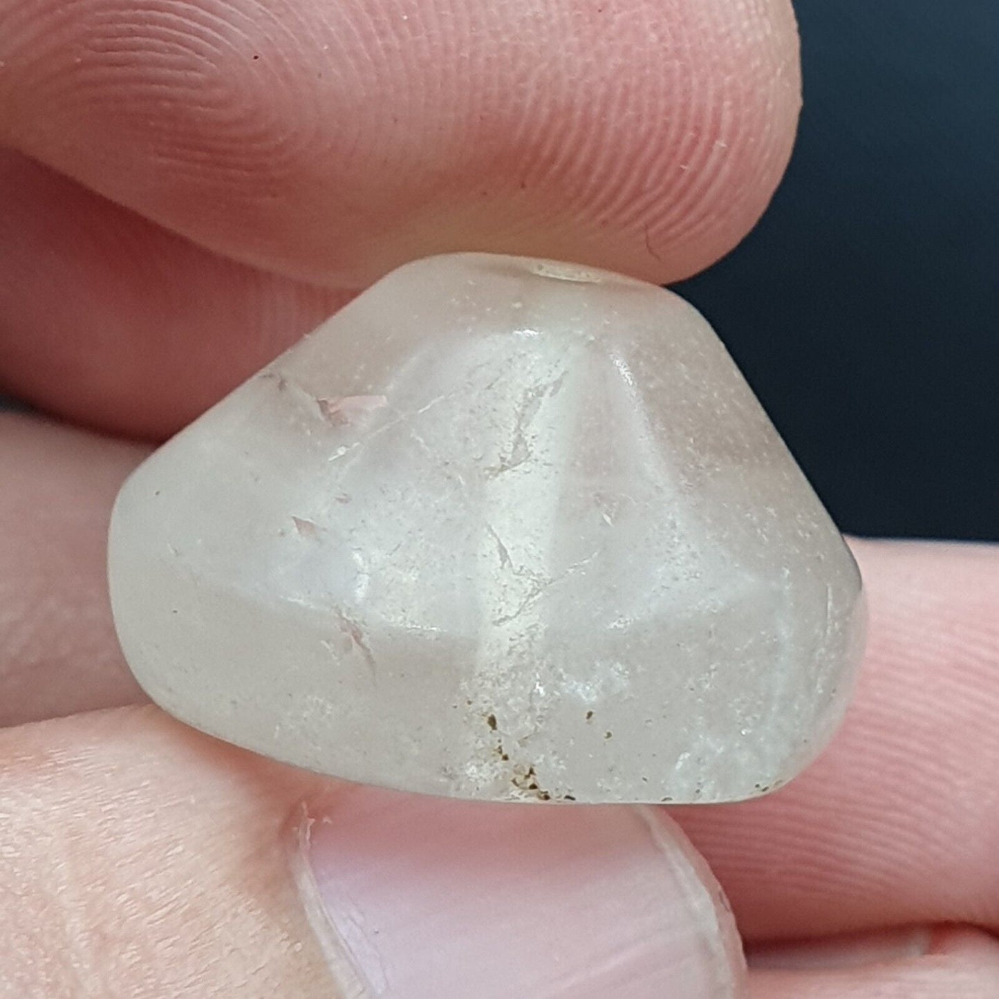 古代水晶石英珠帶彩虹吊墜水晶珠批量 9 顆珠子
