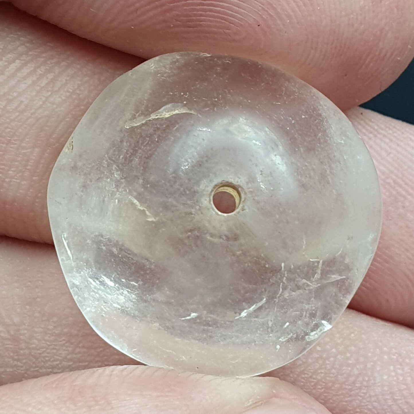 古代水晶石英珠帶彩虹吊墜水晶珠批量 9 顆珠子