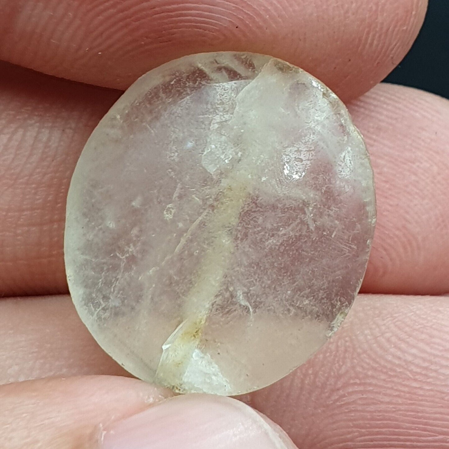 古代水晶石英珠帶彩虹吊墜水晶珠批量 9 顆珠子