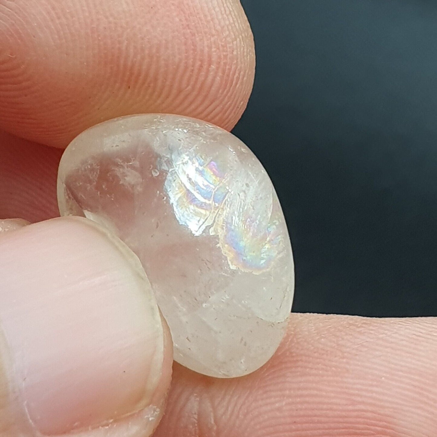 古代水晶石英珠帶彩虹吊墜水晶珠批量 9 顆珠子