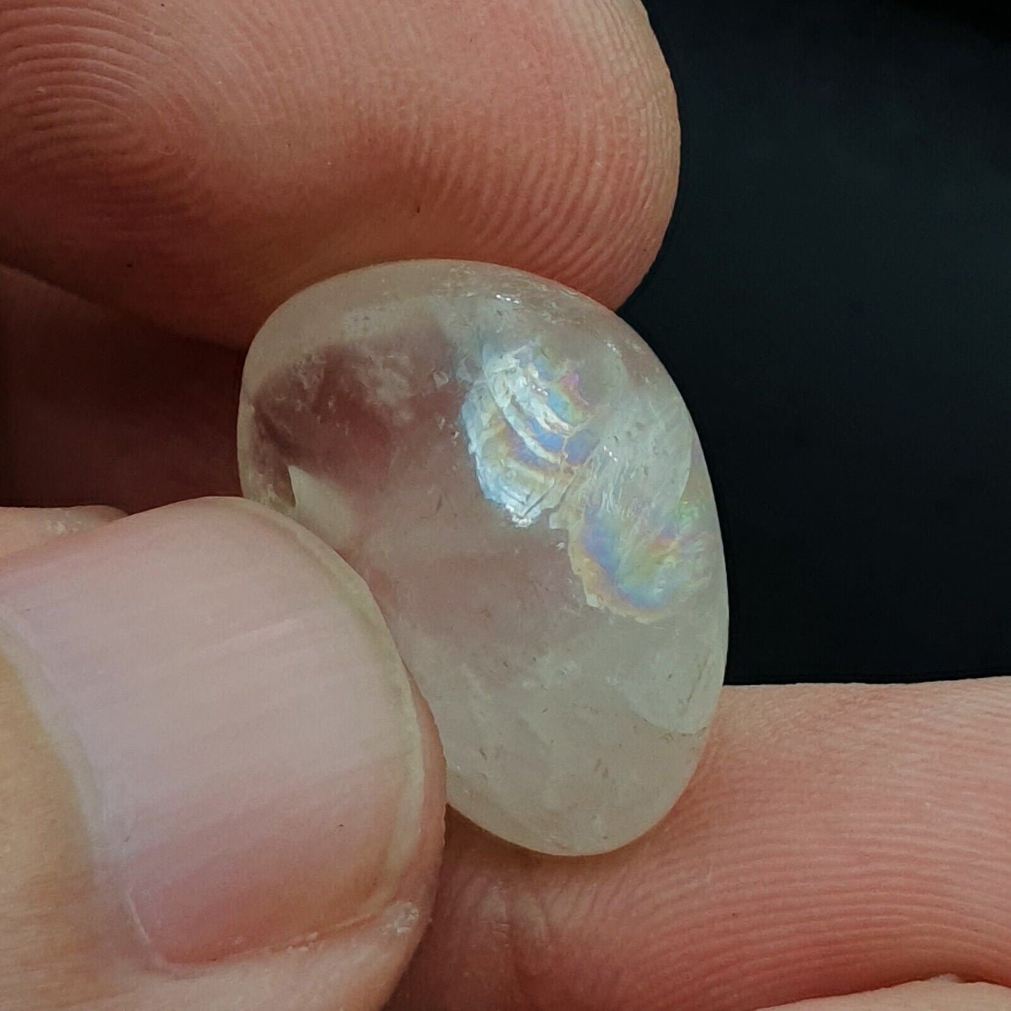 古代水晶石英珠帶彩虹吊墜水晶珠批量 9 顆珠子