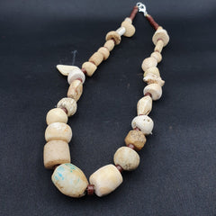 Antique Ancient Himalayan Afghan Pakistan Tibetan Stone  Beads Necklace Mala