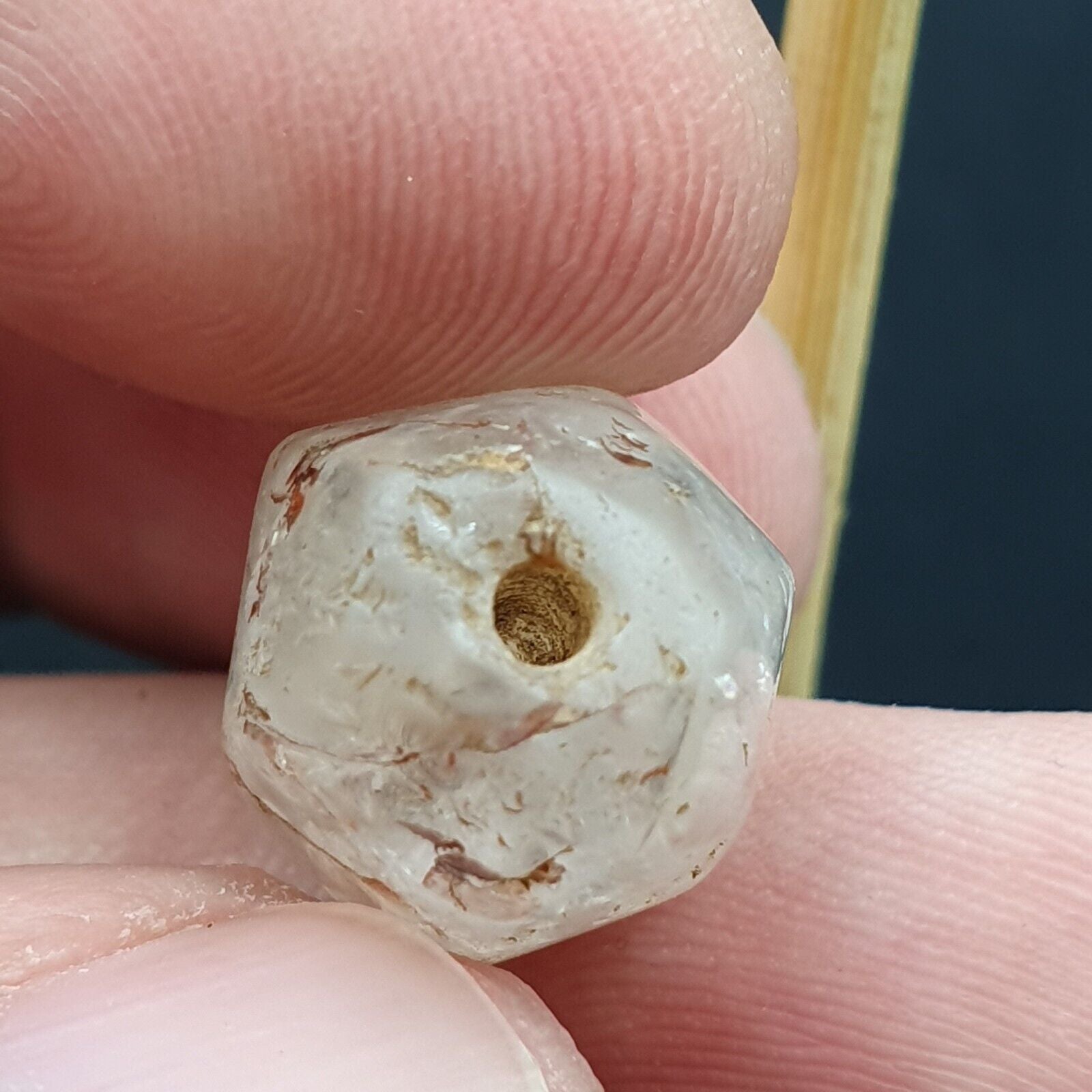Ancient Roman to Islamic Era crystal Quartz Bead
