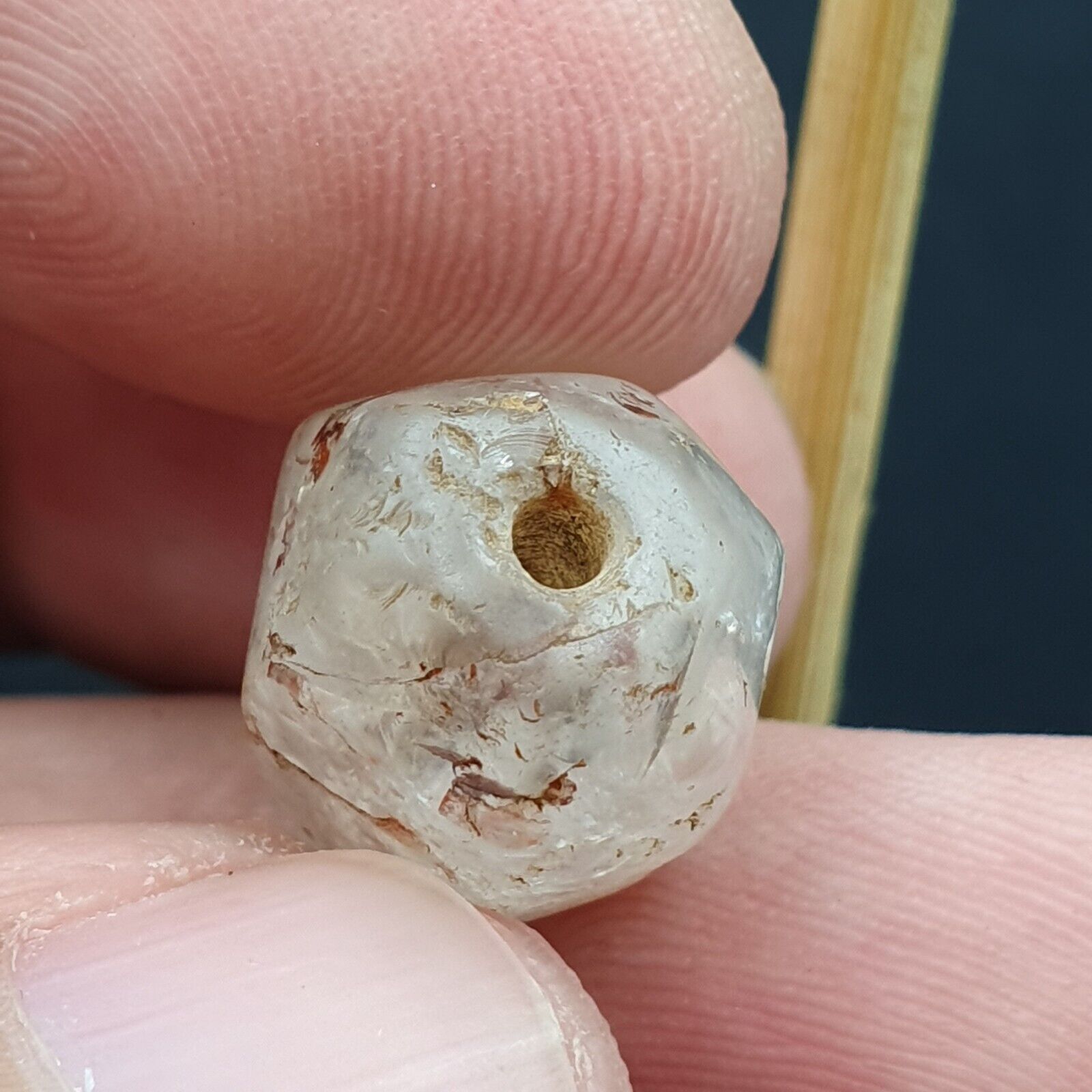 Ancient Roman to Islamic Era crystal Quartz Bead