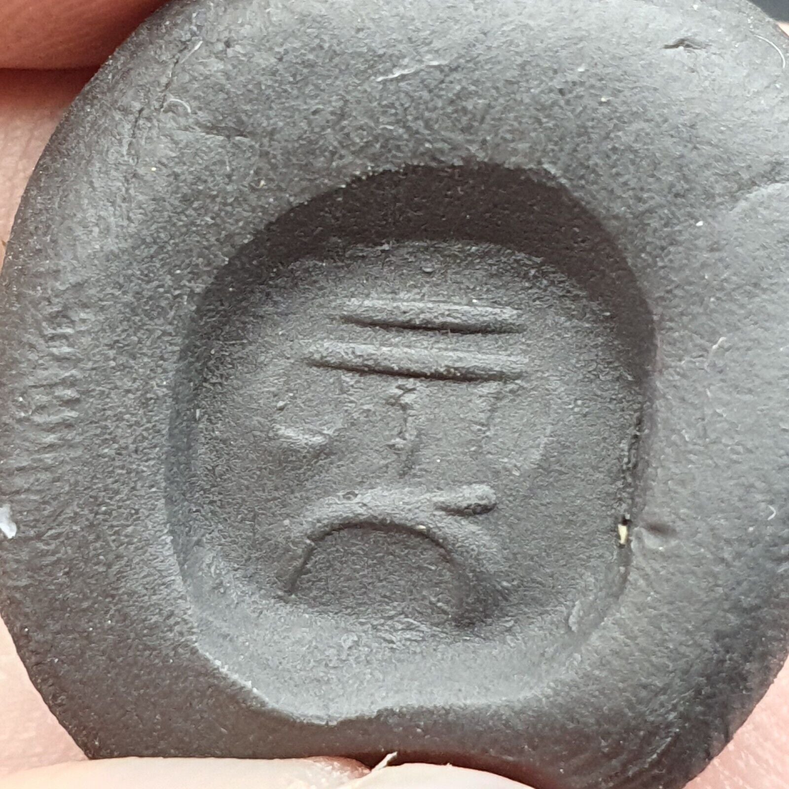 Antique Babylonian Era Rare Ancient Mesopotamian Intaglio Round Seal Stamp Bead