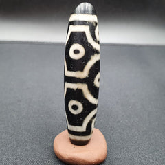 INDO TIBETAN Himalaya 10 Eyes Agate bead Amulet Religious Antiquities Dzi  ITB02