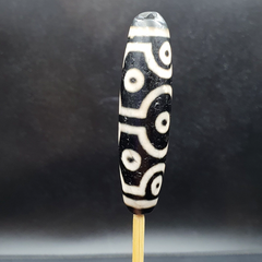 INDO TIBETAN Himalaya 10 Eyes Agate bead Amulet Religious Antiquities Dzi  ITB02