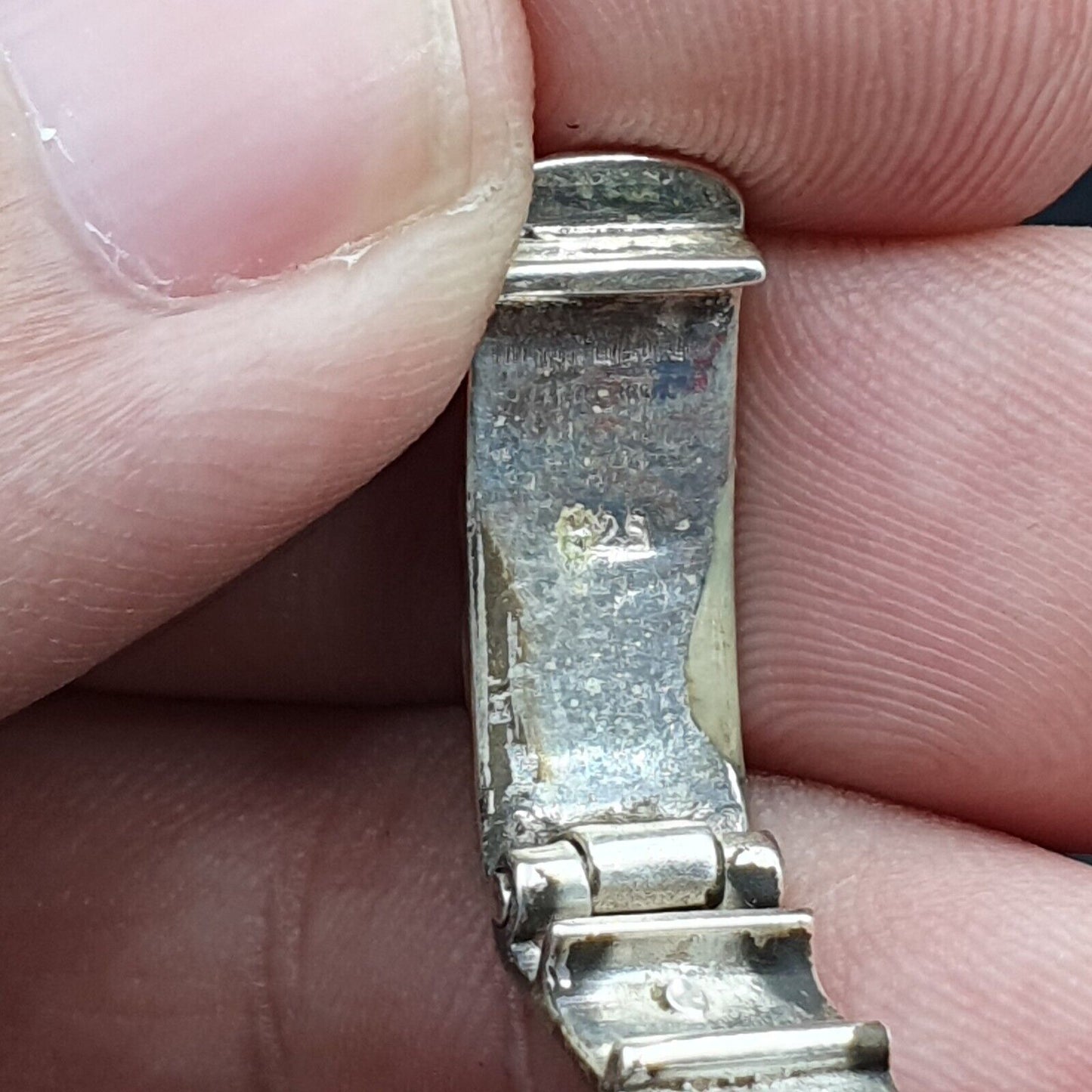 Wunderschönes natürliches Kingman USA Türkis 925 STERLING SILBER ARMBAND