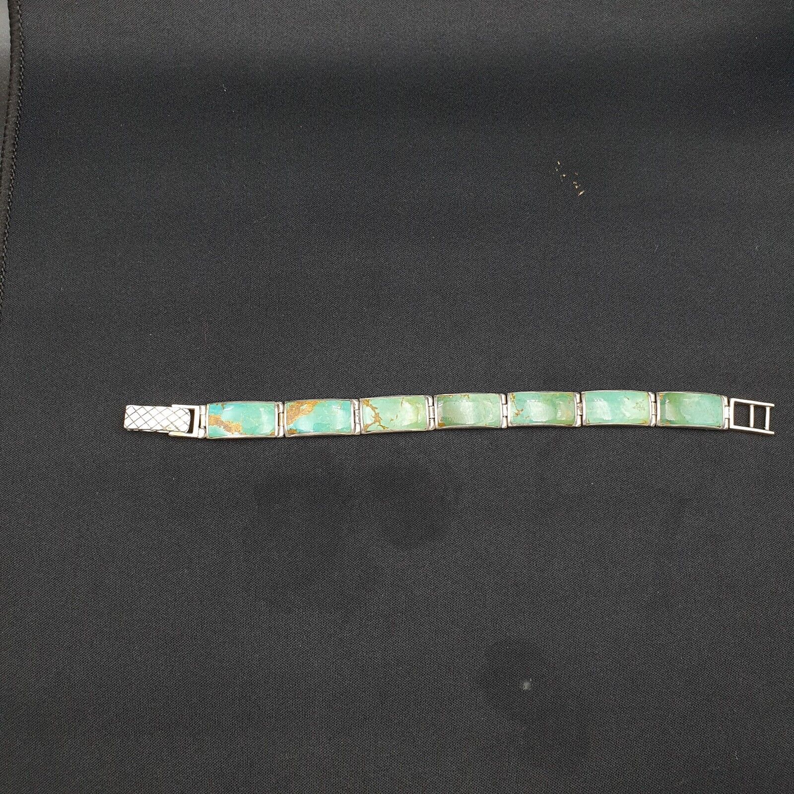 Beautiful Natural Turquoise 925 STERLING SILVER BRACELET