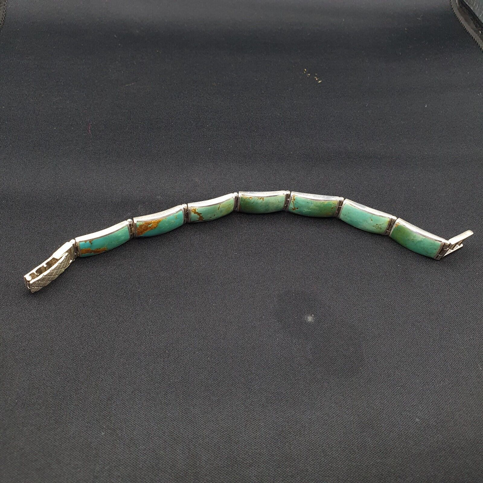 Beautiful Natural Turquoise 925 STERLING SILVER BRACELET