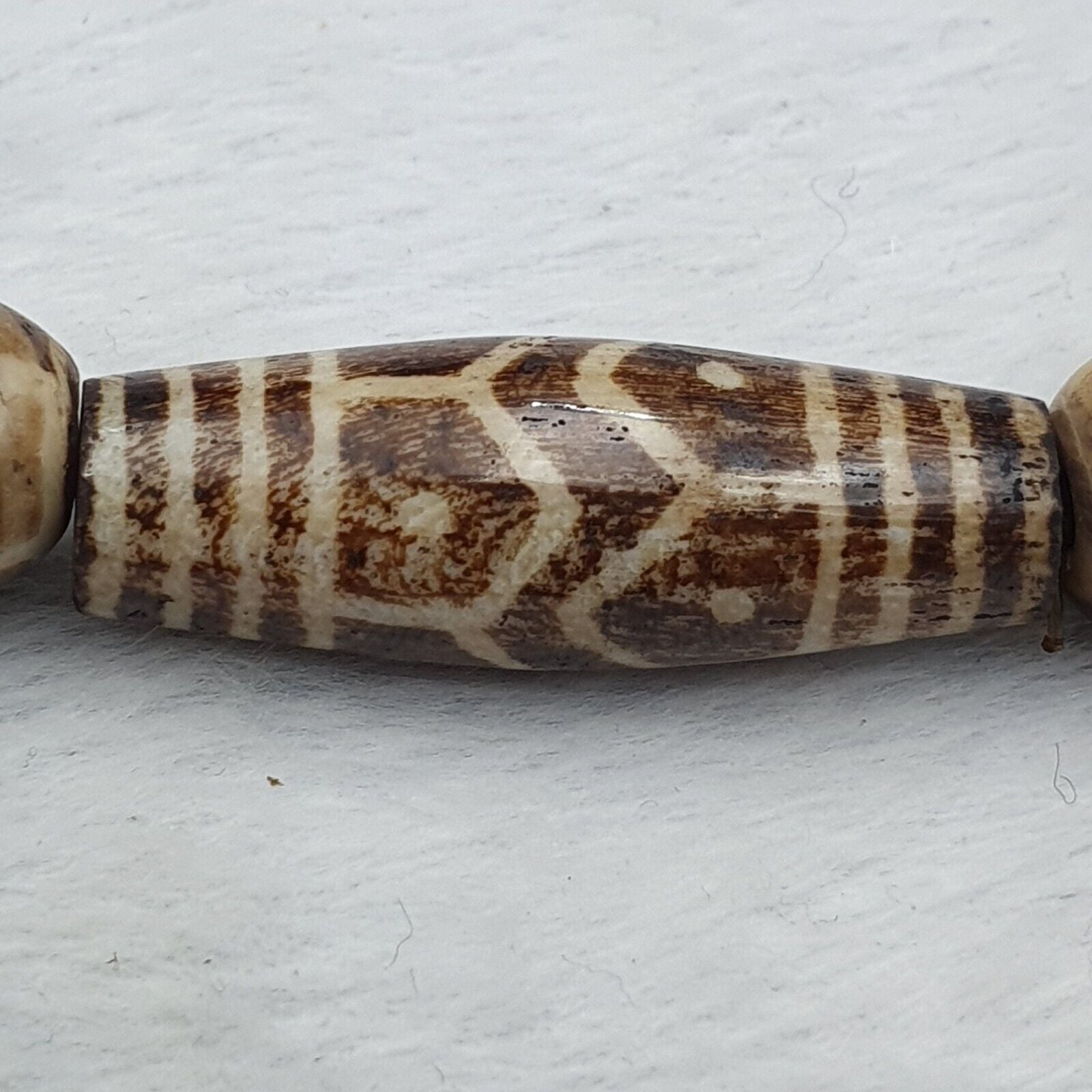 RARE Very Unique Old PUMTEK BEADS Necklace Great Patterns Necklace NC47