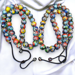 NEW LOT 2 Venerano HANDMADE LAMPWORK ART GLASS BEADS NECKLACES