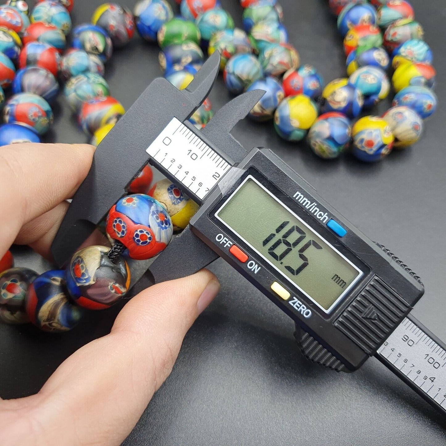 NEUES LOS 2 Venerano HANDGEFERTIGTE LAMPWORK-KUNST-HALSKETTEN AUS GLASPERLEN