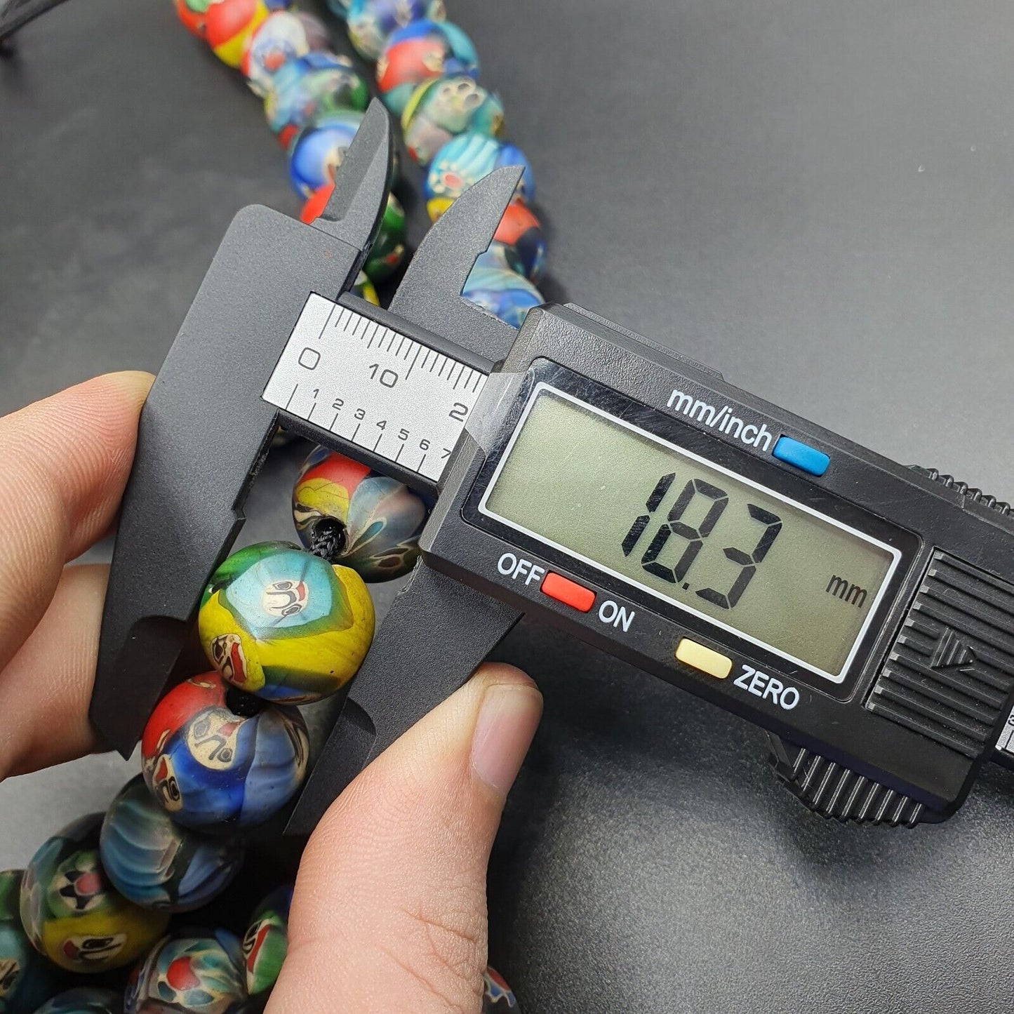 NEUES LOS 2 Venerano HANDGEFERTIGTE LAMPWORK-KUNST-HALSKETTEN AUS GLASPERLEN