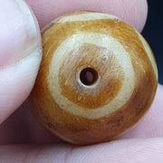 復古舊 Pumtek 珠子批量 5 顆古董珠子 16-19 毫米批量#47